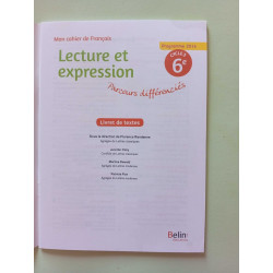 Lecture et expression - cycle 6e
