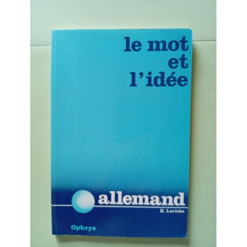 Le mot et l'idée