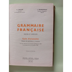 Grammaire cycle d'orientation 4° ET 3 °