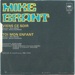 Viens Ce Soir / Toi Mon Enfant