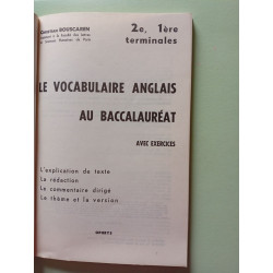 Le vocabulaire anglais au baccalaureat