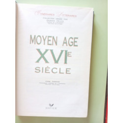 Itinéraires Littéraires - Moyen-Age - XVIe siècle livre de l'élève...