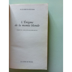 L'Enigme de la momie blonde