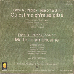 Où Est Ma Ch'mise Grise / Ma Belle Américaine