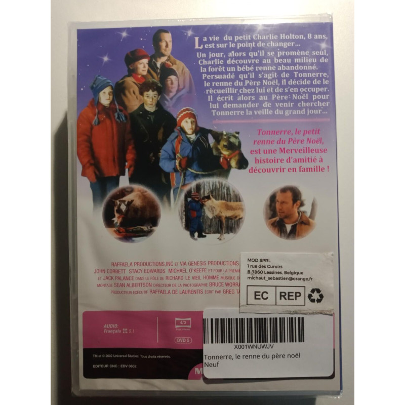 Tonnerre le renne du père noël - Neuf sous blister