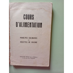 Cours d'alimentation Principes culinaires et recettes de cuisine