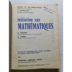 Initiation aux mathématiques