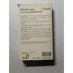 Caligula suivi de Le malentendu