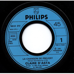 La Chanson De Prévert / Toi Le Musicien