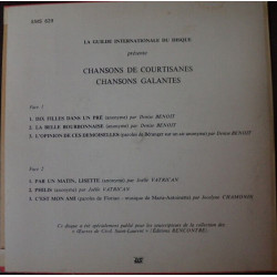 Chansons de Courtisanes