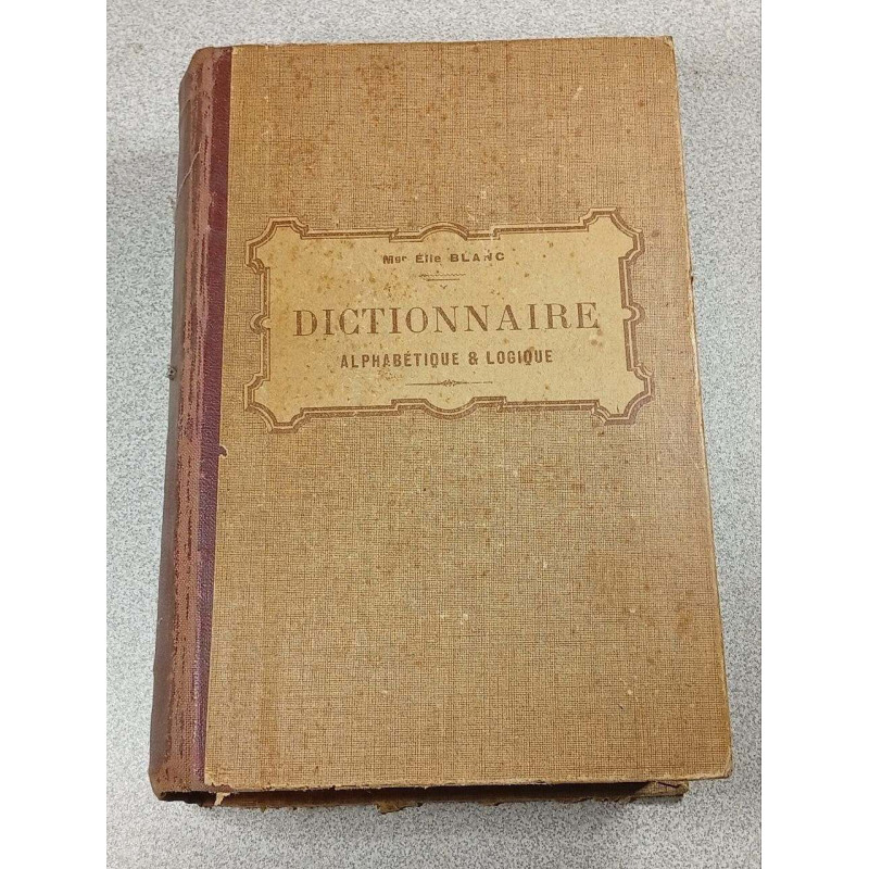 Dictionnaire alphabétique et logique
