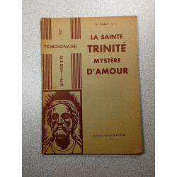 La Sainte Trinité Mystère d'Amour