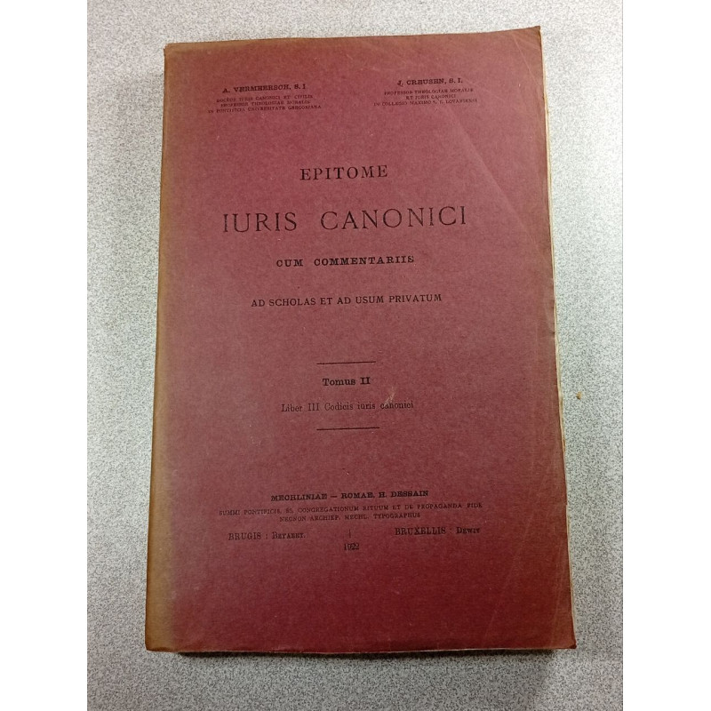 Epitome Iuris Canonici cum commentariis Tome II