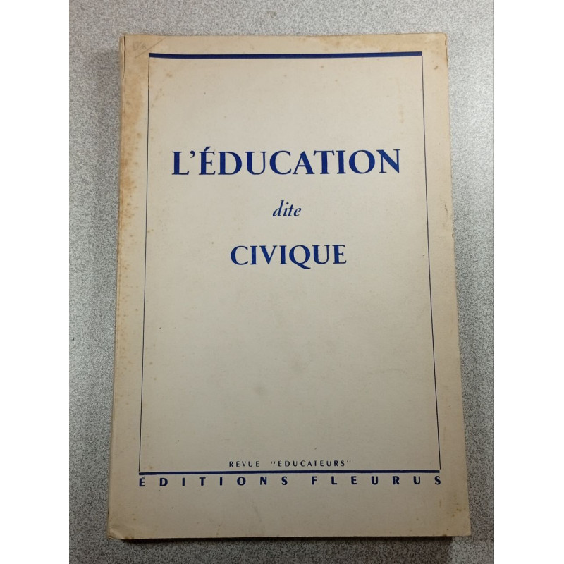 L'éducation dite civique