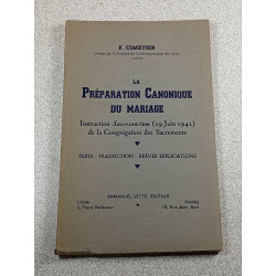 La Préparation Canonique du Mariage