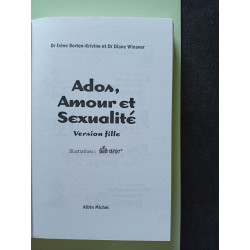 Ados amour et sexualité - Version fille