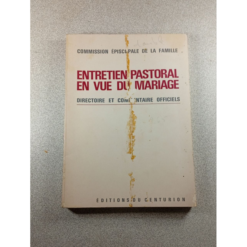 Entretien pastoral en vue du mariage