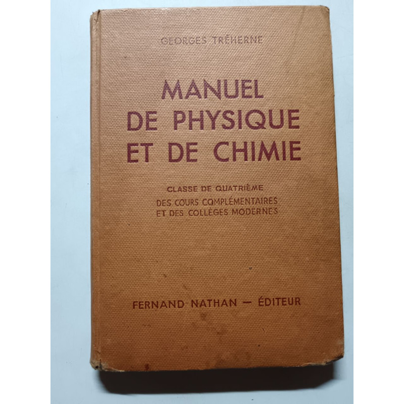 Manuel de physique et de chimie