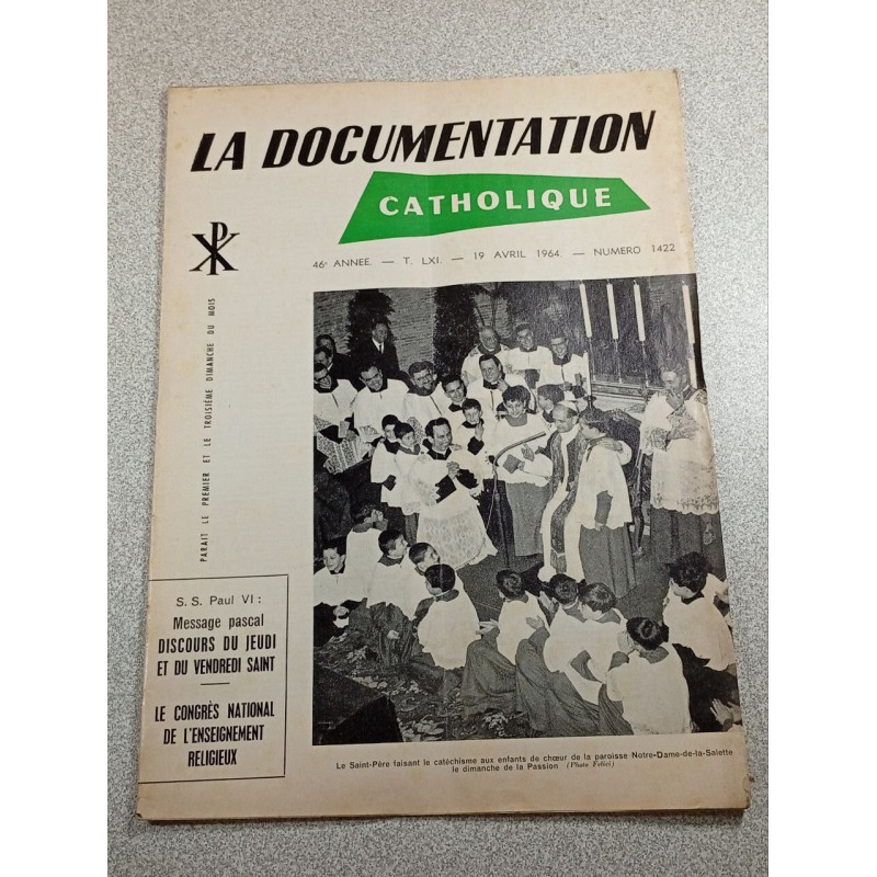 La Documentation Catholique n°1422