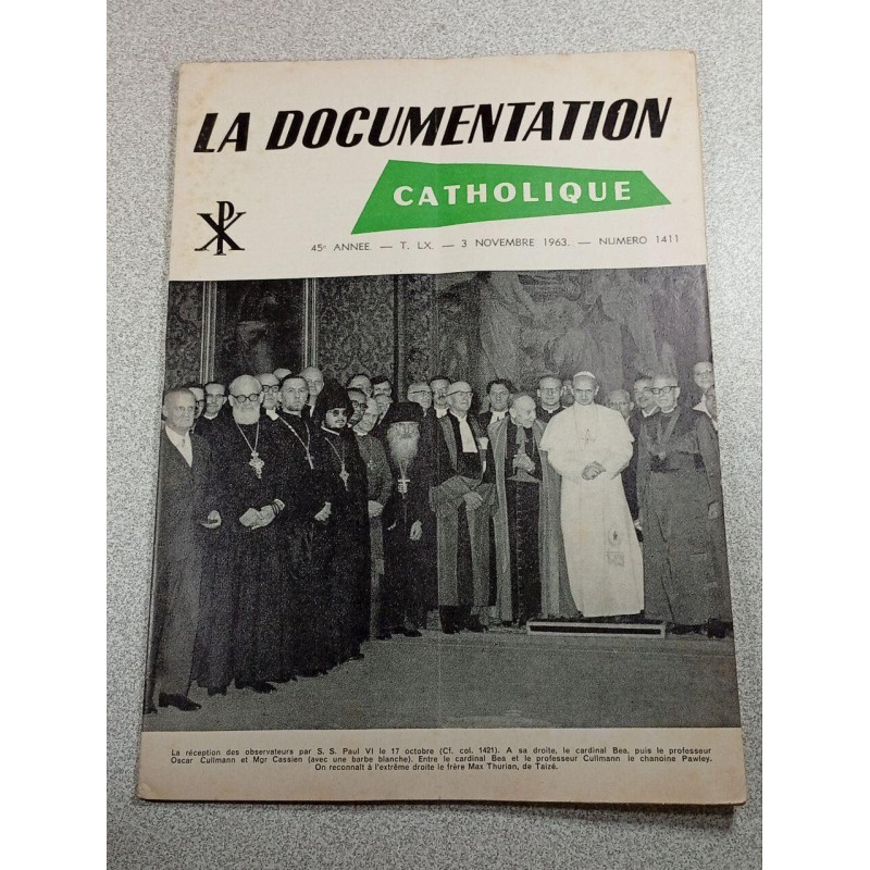 La Documentation Catholique n°1411