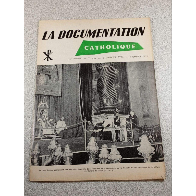 La Documentation Catholique n°1415