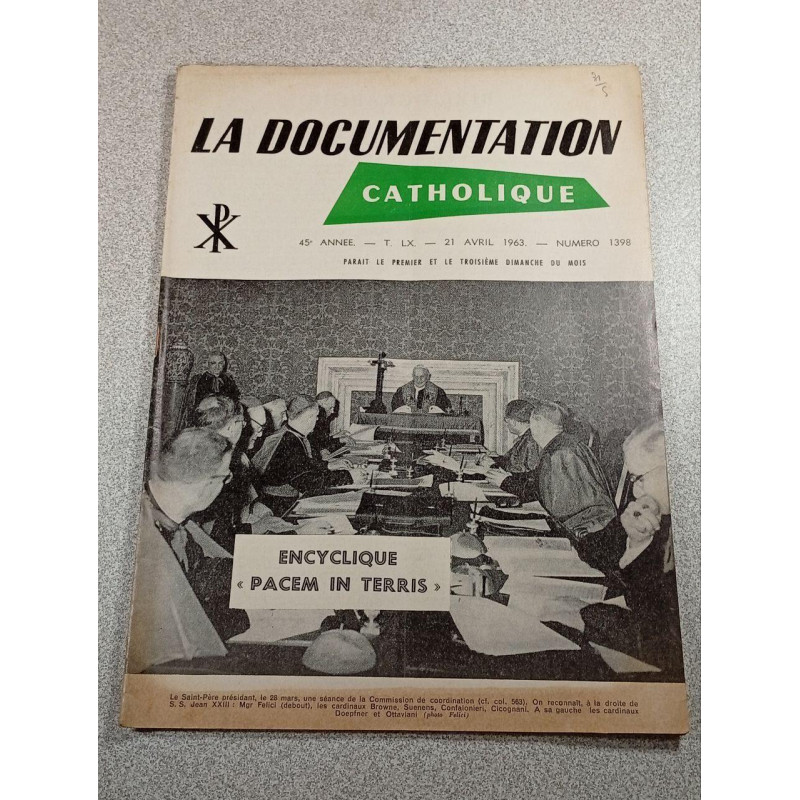 La Documentation Catholique n°1398