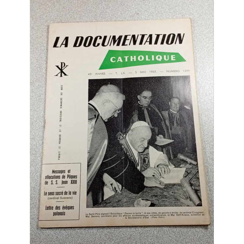 La Documentation Catholique n°1399