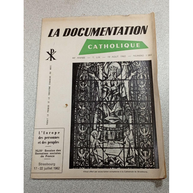 La Documentation Catholique n°1382