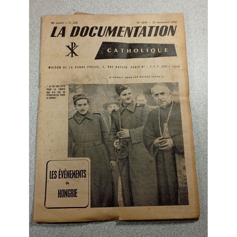 La Documentation Catholique n°1239