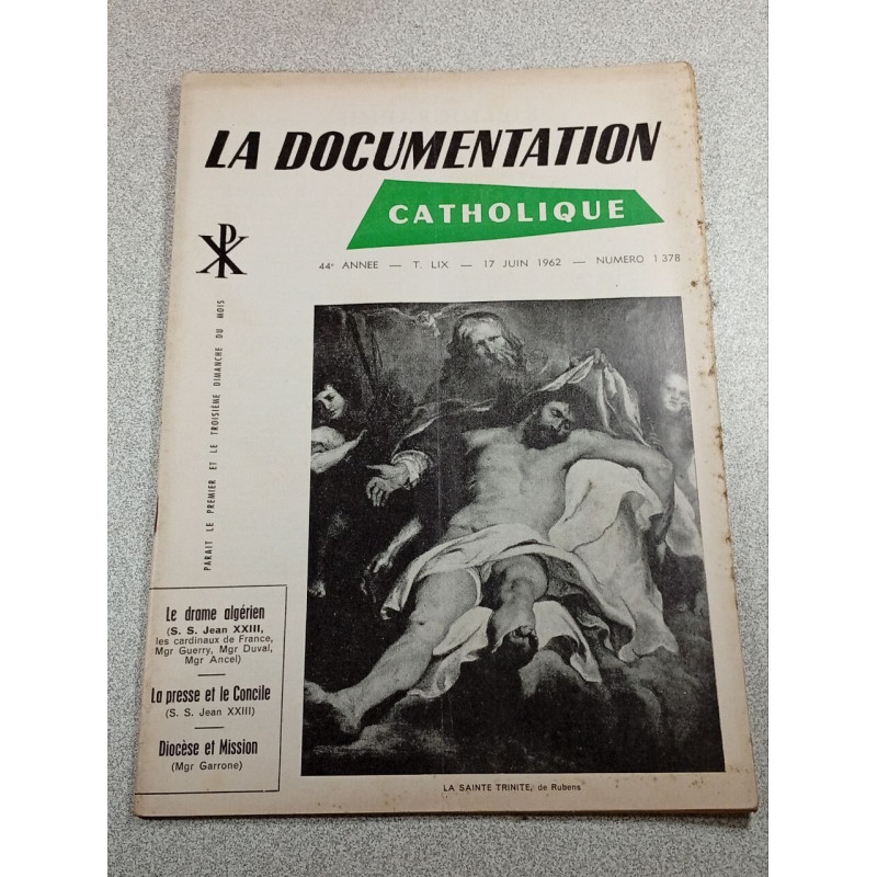 La Documentation Catholique n°1378