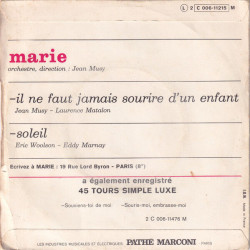 Soleil / Il Ne Faut Jamais Sourire D'Un Enfant