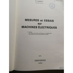 Mesures et essais sur machines électriques