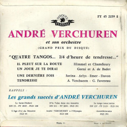 Avec Quatre Tangos Vous Offre... "Un Quart D'heure De Tendresse"