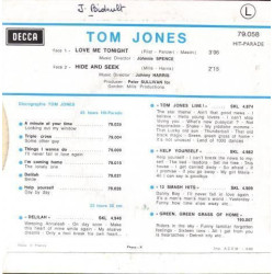 Love Me Tonight / Hide And Seek