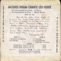 Jacques Douai Chante Léo Ferré I