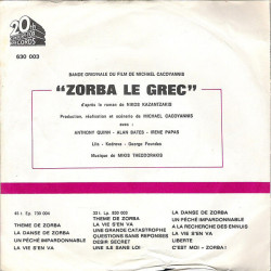 Bande Originale Du Film Zorba Le Grec
