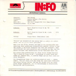 Don't Stand So Close To Me '86