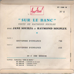 Sur Le Banc N°4 - Souvenirs D'Enfance