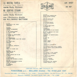 La Nostra Favola / Mi Sentivo Strano