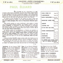 Paul Eluard Dit Par Gérard Philipe