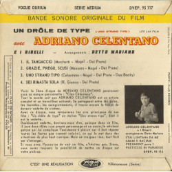 Uno Strano Tipo / Il Tangaccio - Bande Sonore Originale Du Film...