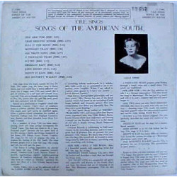 'Cile Turner Sings Songs Of The American South