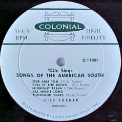 'Cile Turner Sings Songs Of The American South