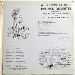 A Poings Fermés Paumes Ouvertes