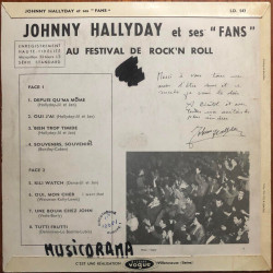 Johnny Hallyday Et Ses "Fans" Au Festival De Rock'N Roll
