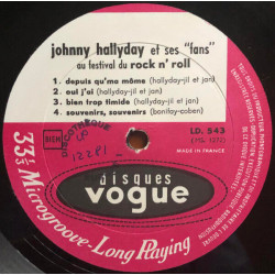 Johnny Hallyday Et Ses "Fans" Au Festival De Rock'N Roll