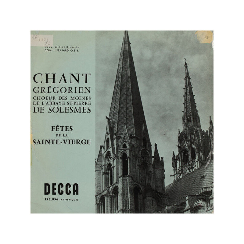 Chant Grégorien: Fêtes De La Sainte Vierge