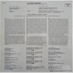 Streichquartett Opus 3 / Lyrische Suite