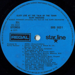 Cliff Live At The Talk Of The Town