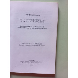 De la justice distributive à la justice resolutive